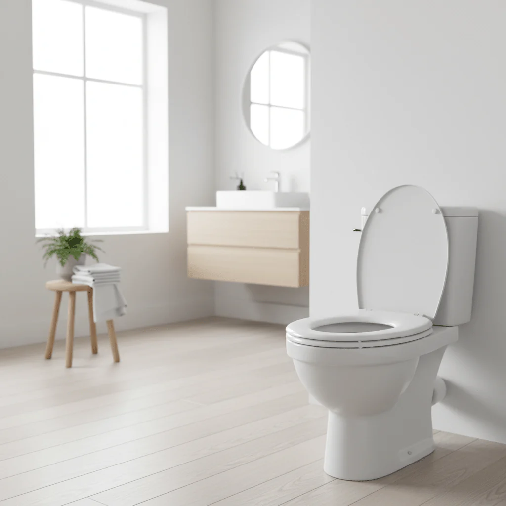 Brooks Grey Panel Effect Toilet Seat - Image 3