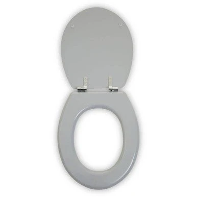 Brooks Grey Panel Effect Toilet Seat - Image 5