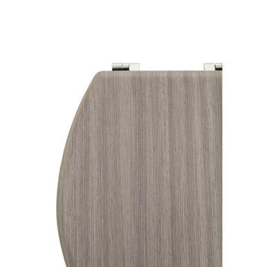Brooks Grey Wood Toilet Seat - Image 6