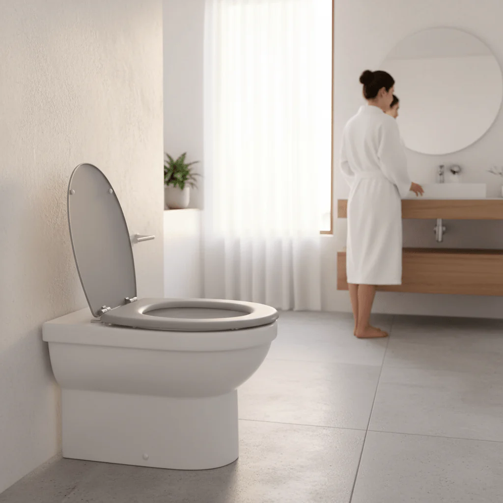 Brooks Matte Grey Toilet Seat - Image 2