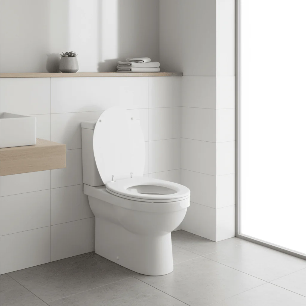 Brooks Matte White Toilet Seat - Image 4