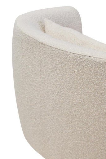 Bruge Textured Cream Curved Chair - Image 11