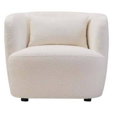 Bruge Textured Cream Curved Chair - Image 12