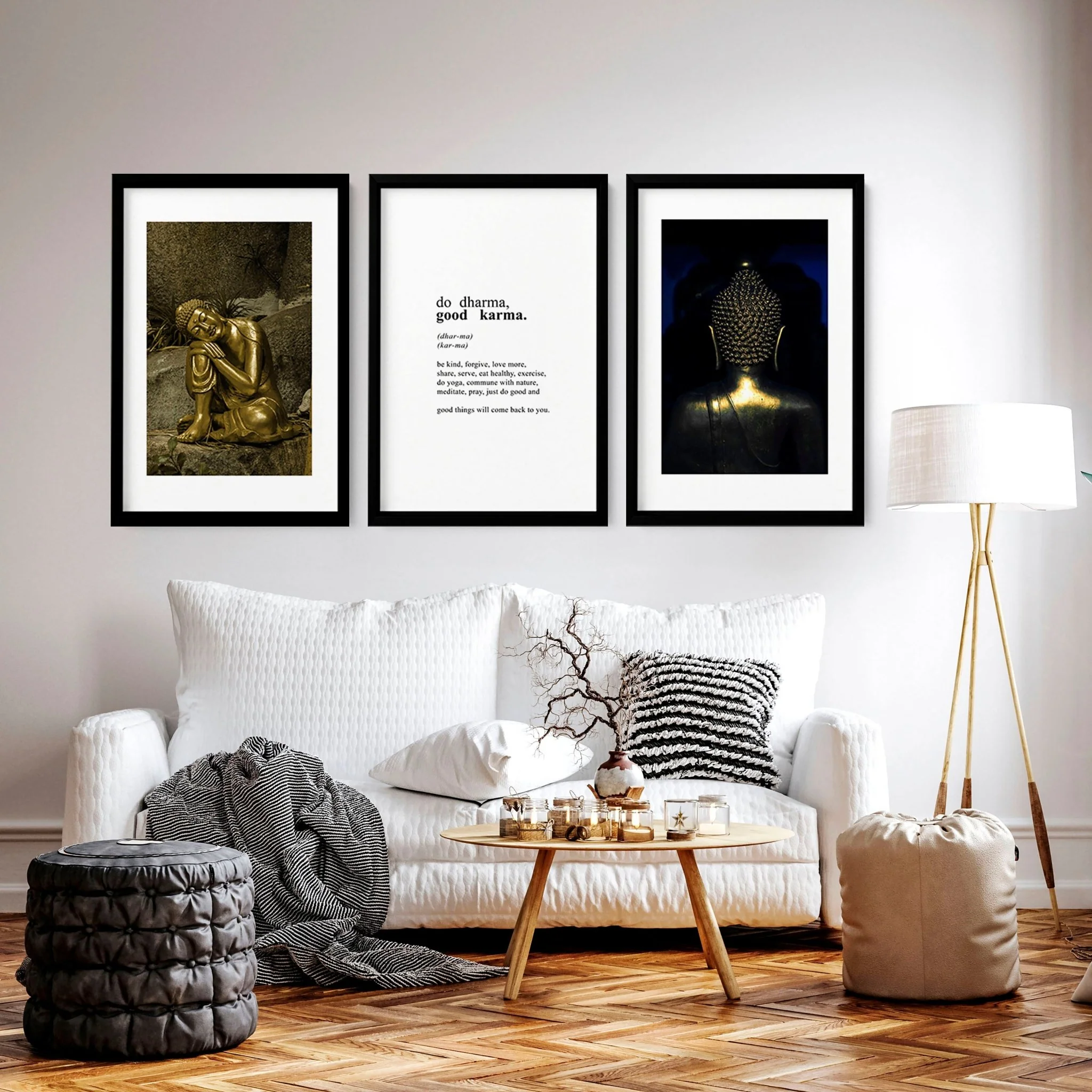 Inspiration quote art | set of 3 Buddha wall art prints - Image 7