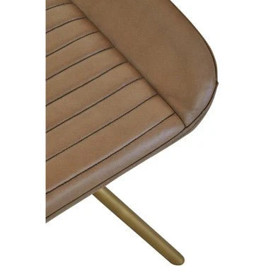 Buffalo Grey Leather Footstool - Image 11