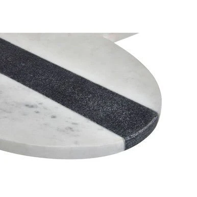 Bulgari White And Grey Marble Round Paddle Board - Image 6