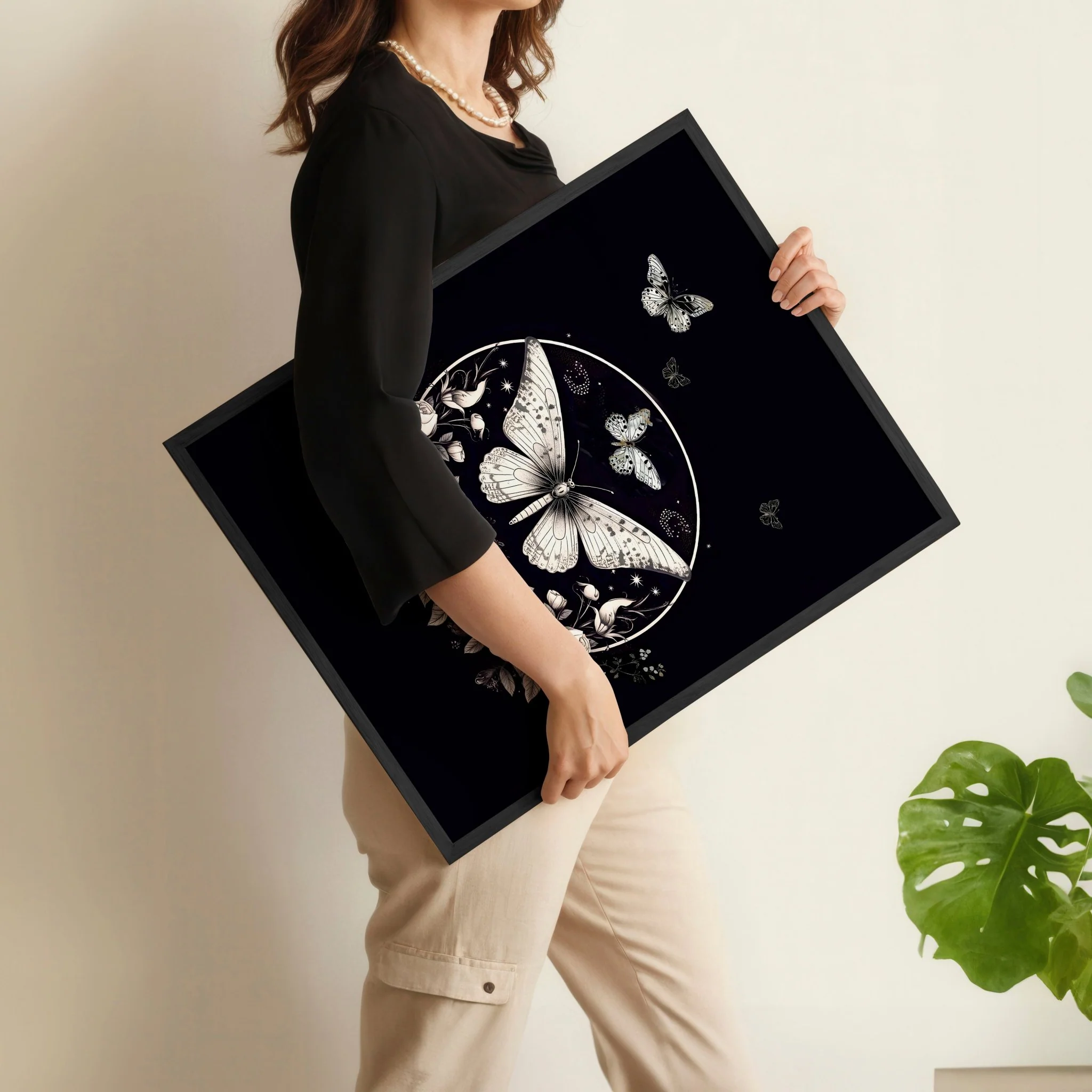 Butterfly Wall Art Decor | Set of 2 Dark Academy Wall art Prints - Image 6