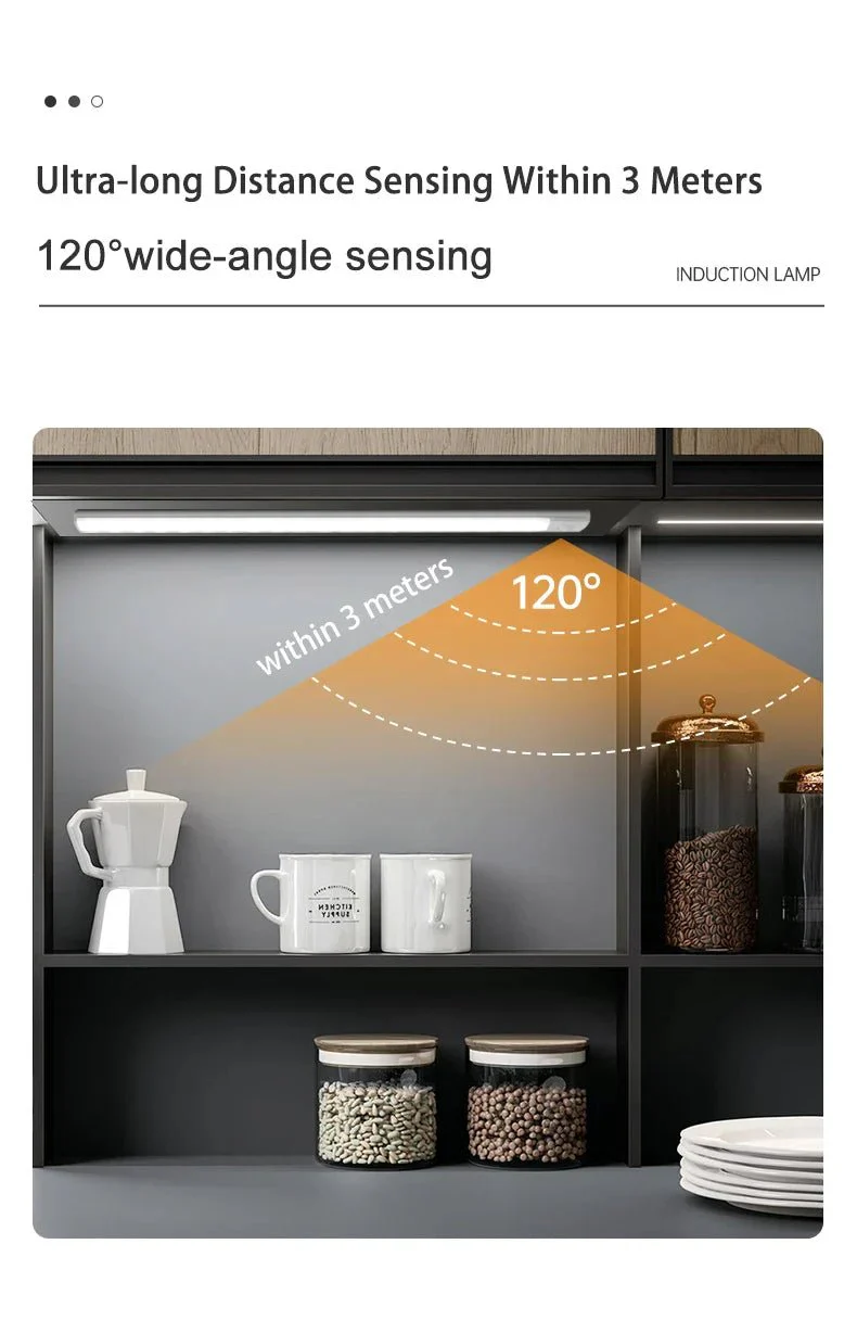Cabinet Lights Motion Sensor LED Wireless USB Under Ultra Thin Night Light For Kitchen Cabinet Bedroom Wardrobe Indoor Lighting - Image 14