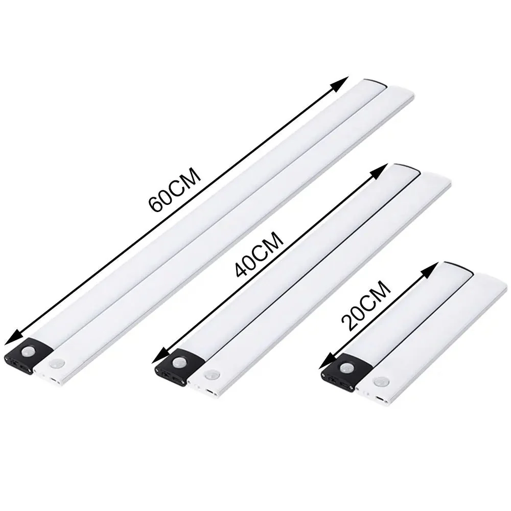 Cabinet Lights Motion Sensor LED Wireless USB Under Ultra Thin Night Light For Kitchen Cabinet Bedroom Wardrobe Indoor Lighting - Image 19