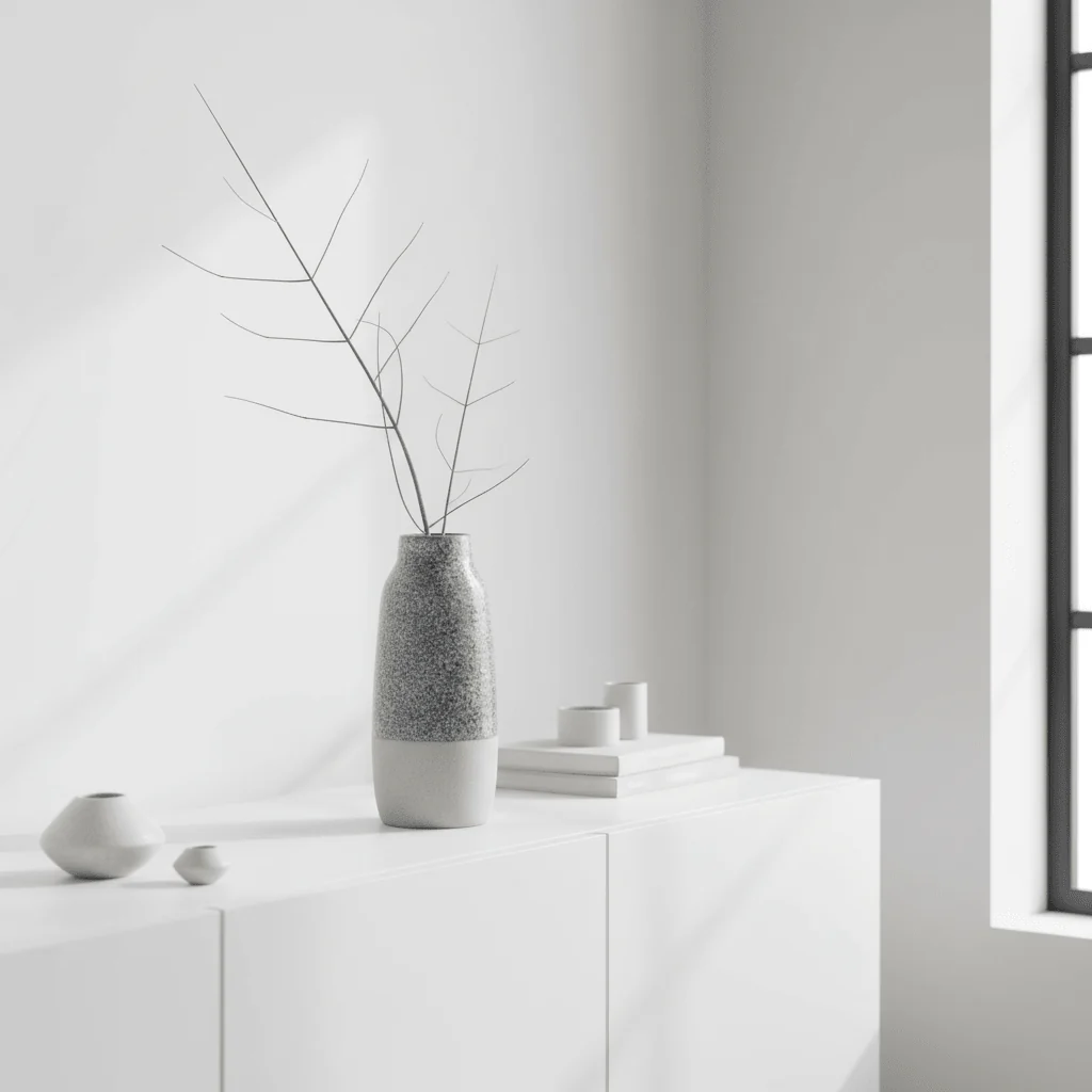 Caldera Grey Bottled Vase - Image 8