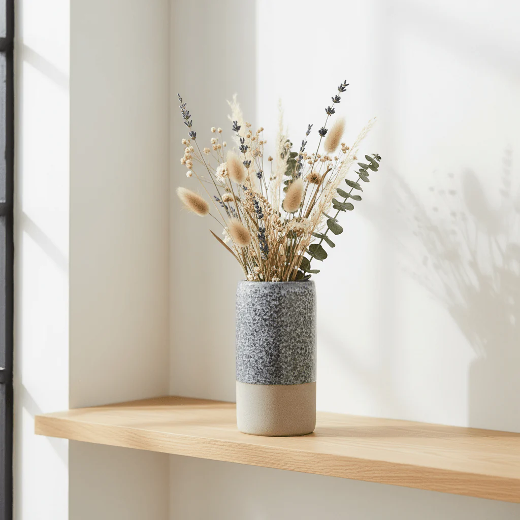 Caldera Grey Speckled Vase - Image 7
