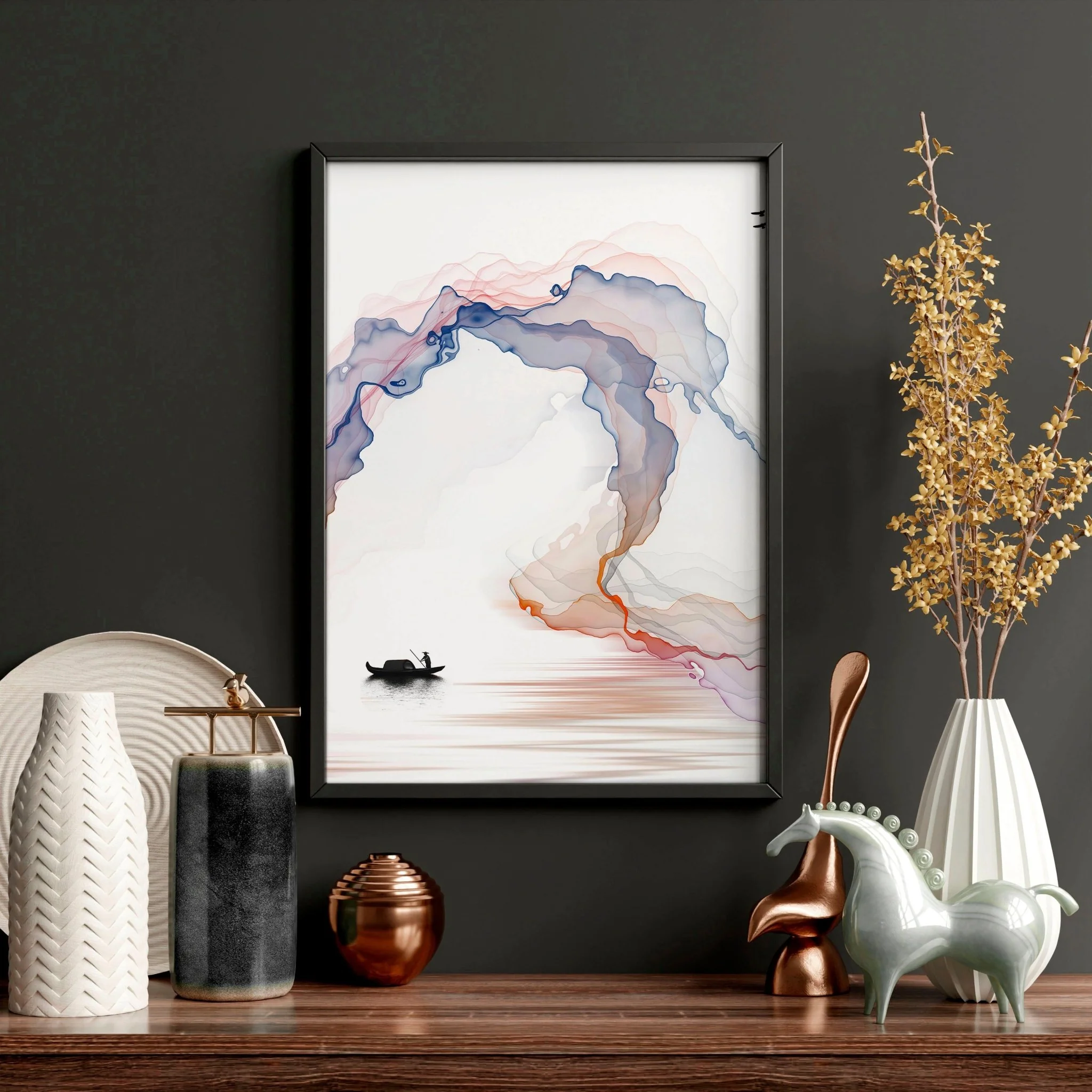 Calm artwork Wall Art prints | set of 3 framed prints - Image 5