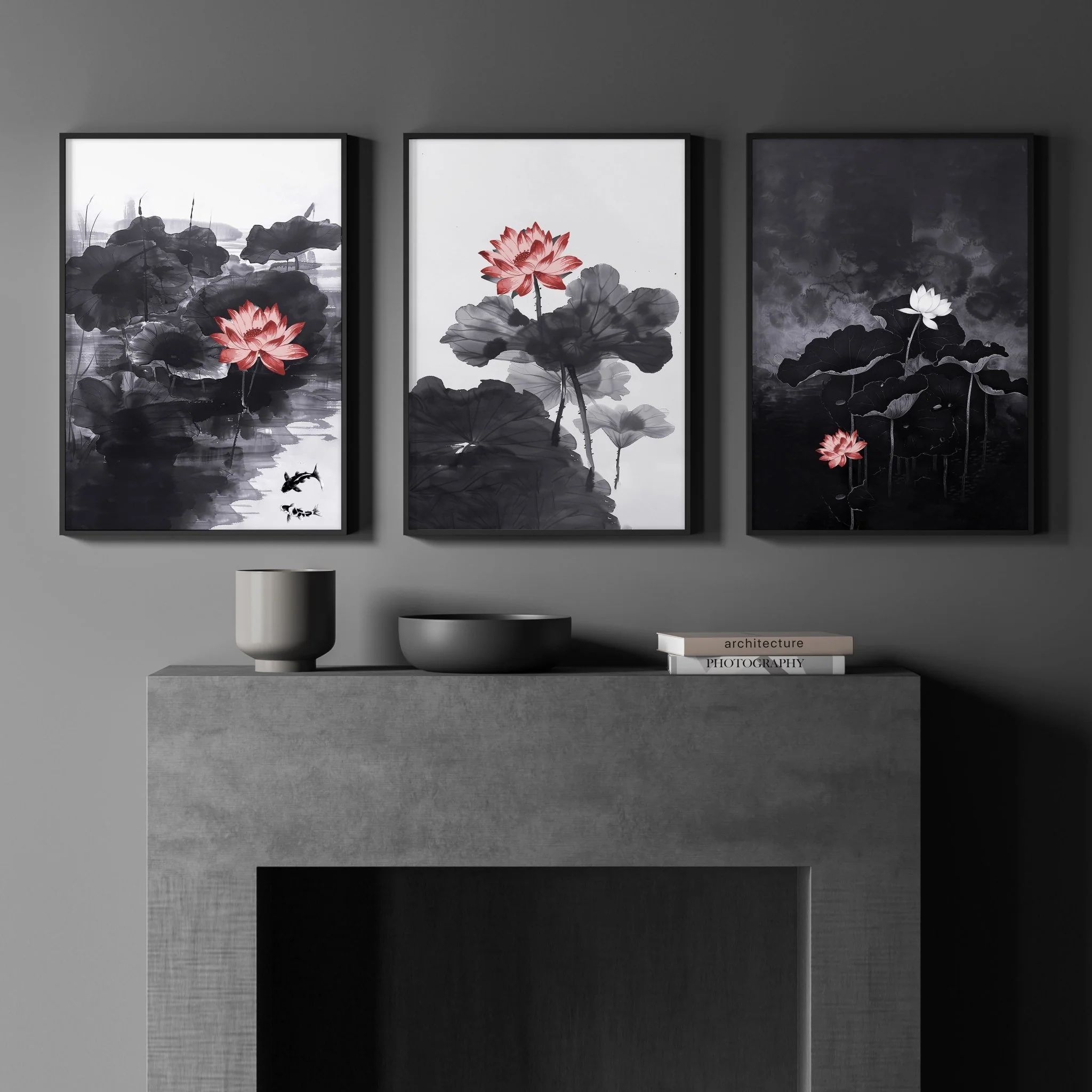 Calming Art | Set of 3 Asian Inspired Wall art Prints - Image 4