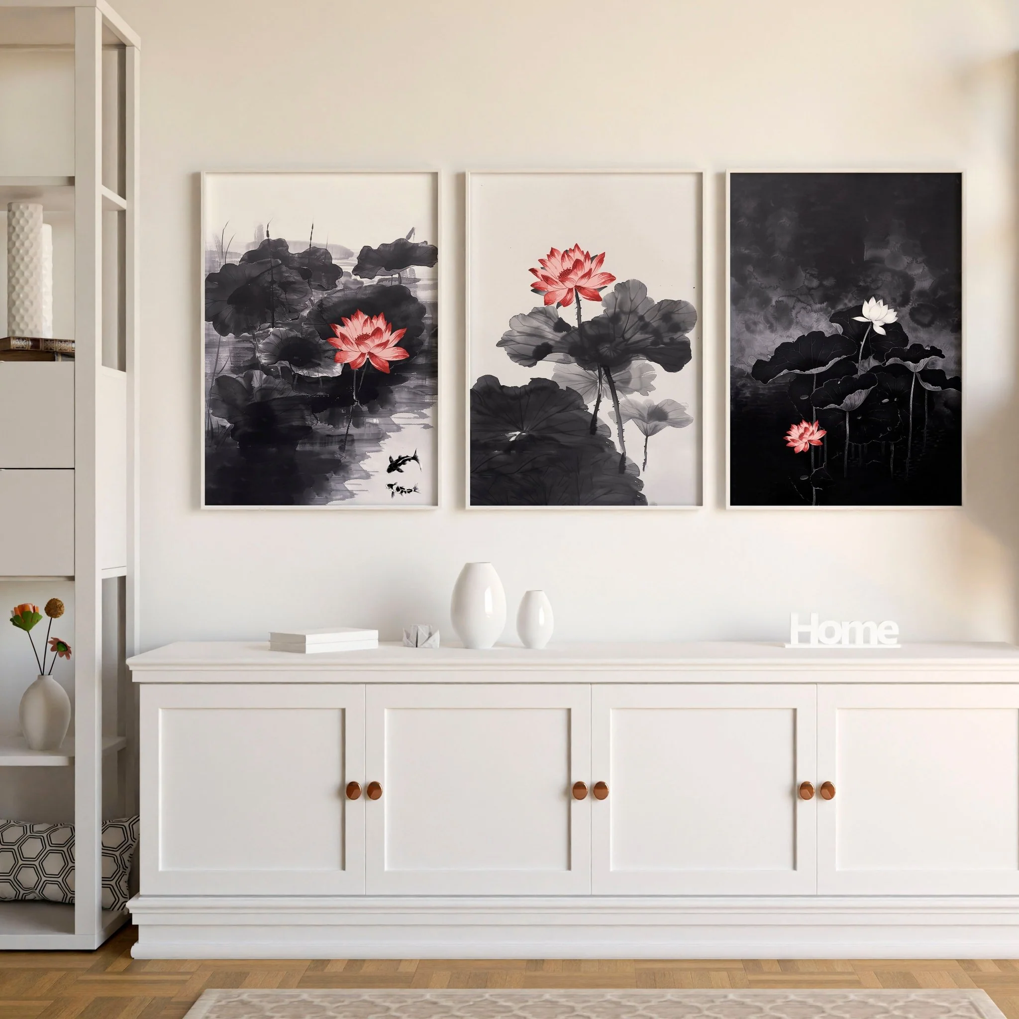 Calming Art | Set of 3 Asian Inspired Wall art Prints - Image 5