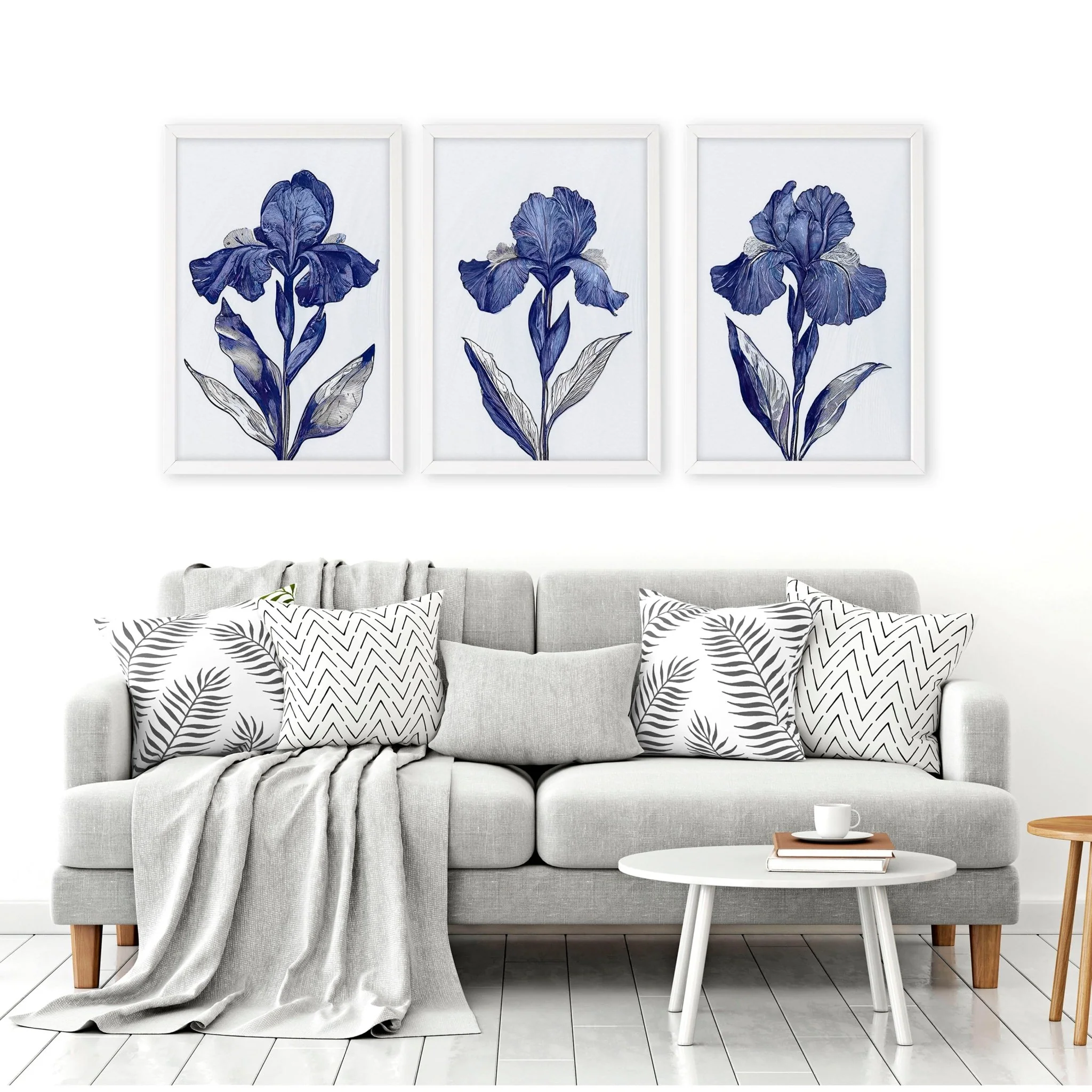 Canvas Pictures For Walls | Set of 3 Botanical Wall art Prints - Image 8