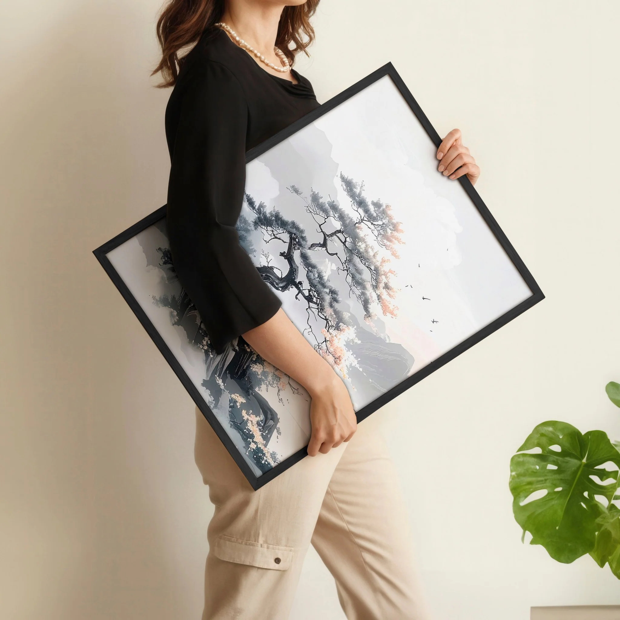 Canvas Wall Prints | Set of 3 Asian Inspired Wall art Prints - Image 3