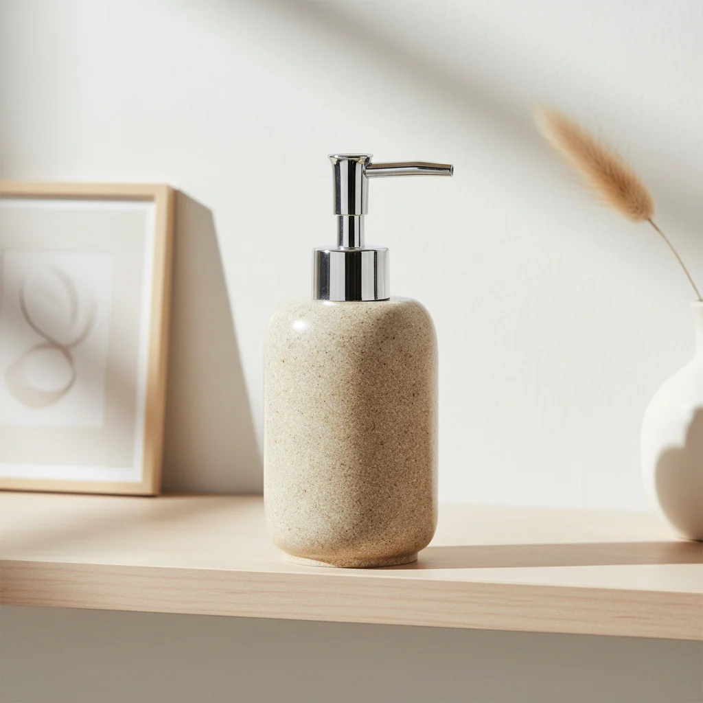 Canyon Natural Stone Effect Lotion Dispenser - Image 3