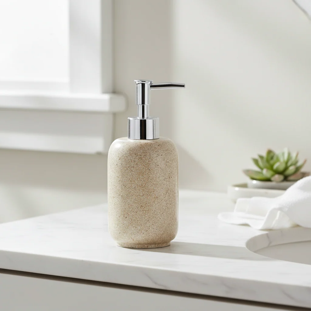 Canyon Natural Stone Effect Lotion Dispenser - Image 4