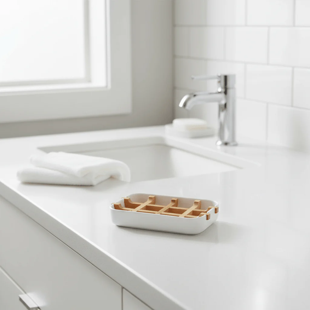 Canyon White Soap Dish - Image 4