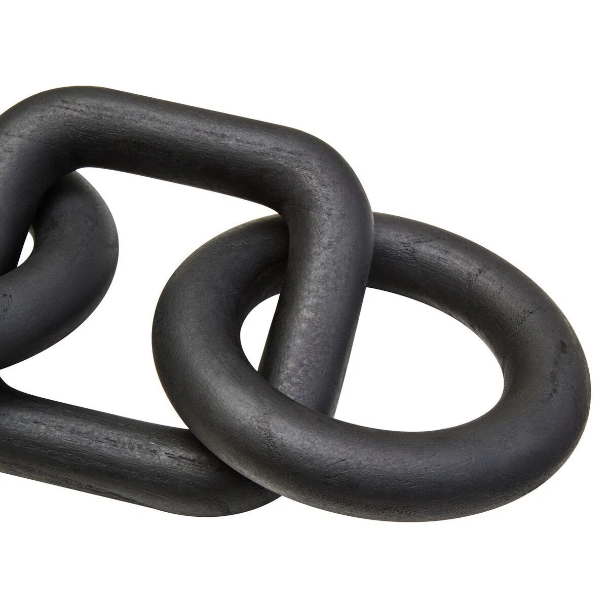 Cato 5 Link Black Wood Chain Sculpture - Image 14