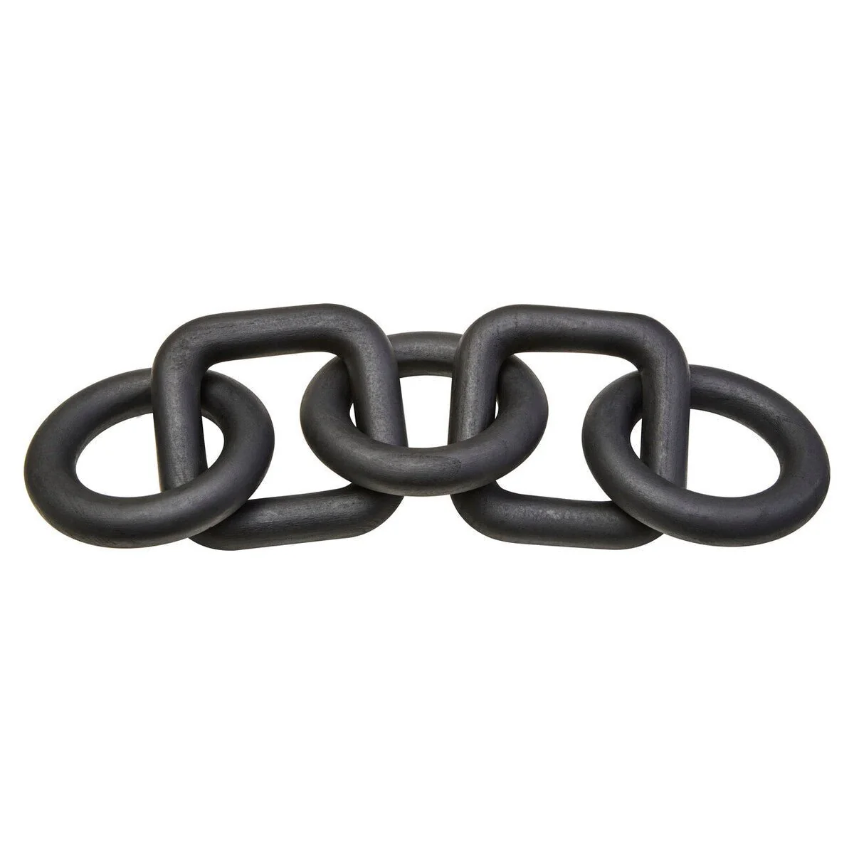 Cato 5 Link Black Wood Chain Sculpture - Image 5