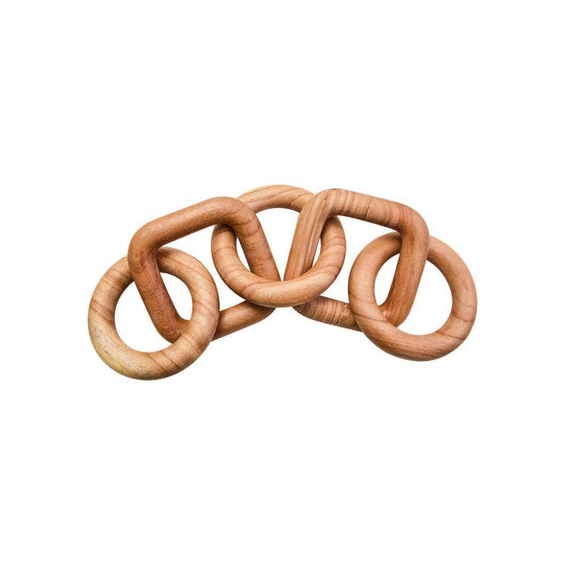 Cato 5 Link Natural Wood Chain Sculpture - Image 5