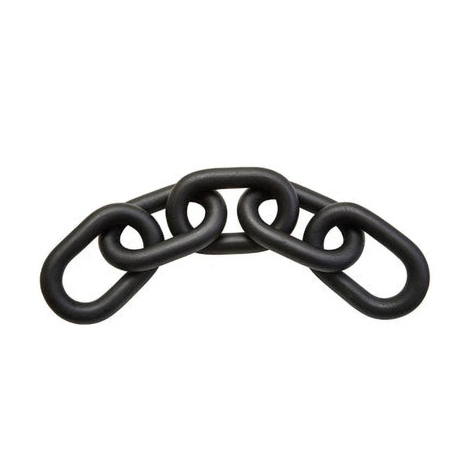 Cato Black Wood 5 Link Chain Sculpture - Image 5