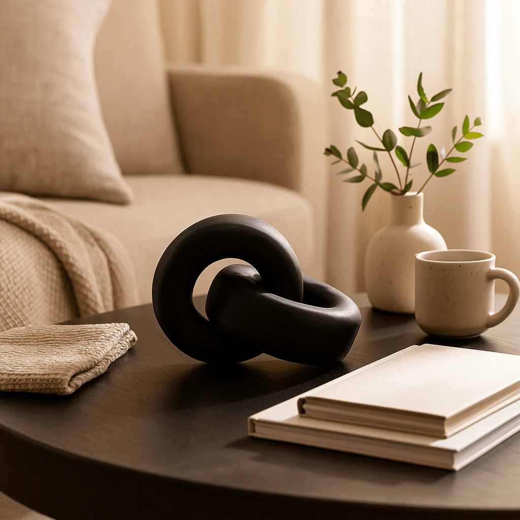 Cato Black Wood Knot Decor - Image 10