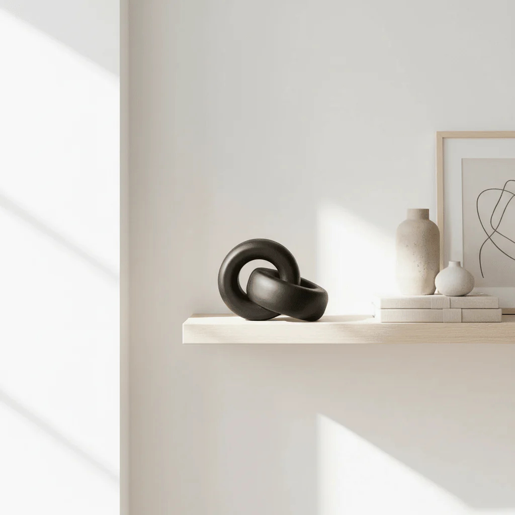 Cato Black Wood Knot Decor - Image 3