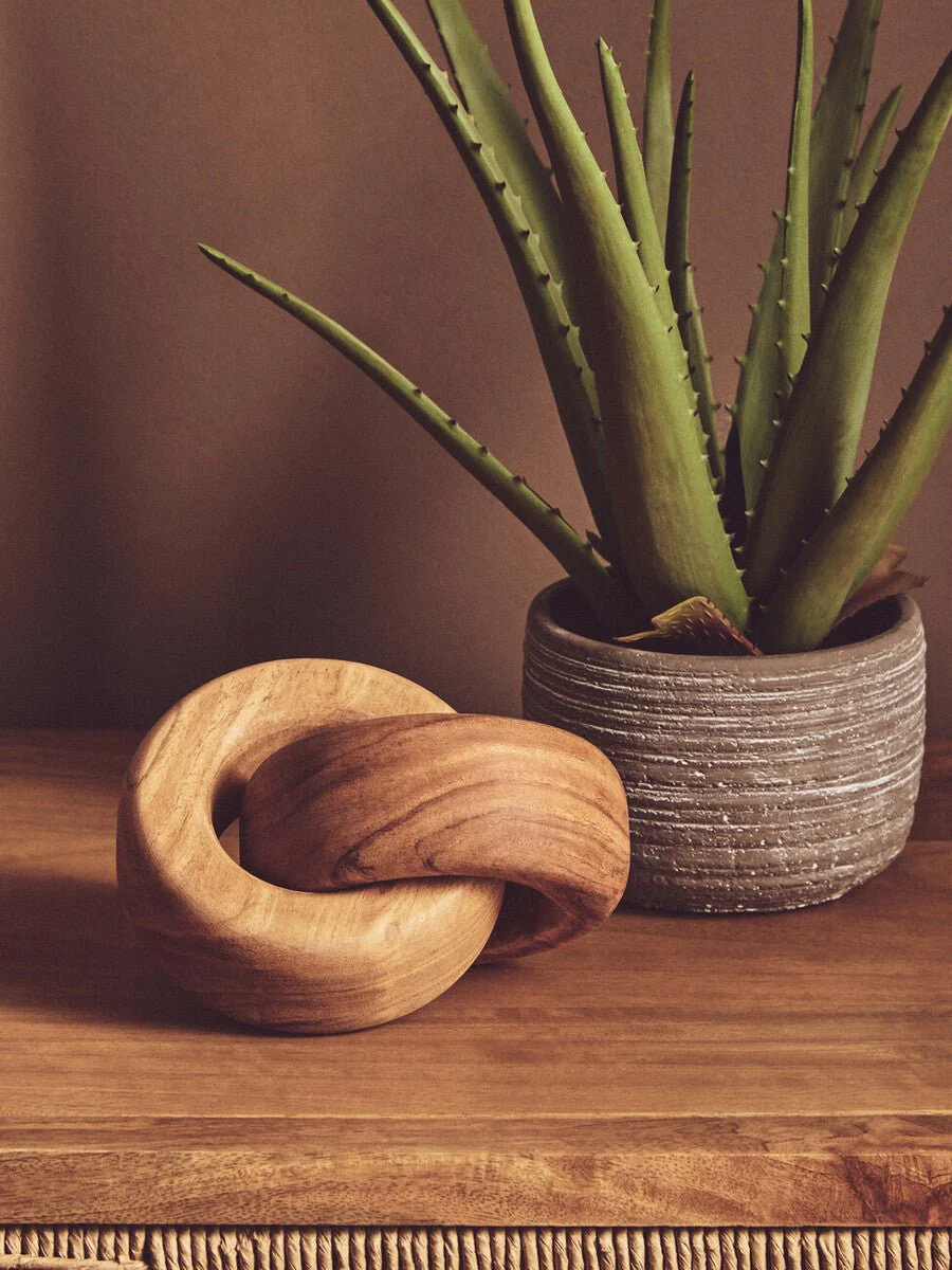Cato Natural Wood Knot Decor - Image 7