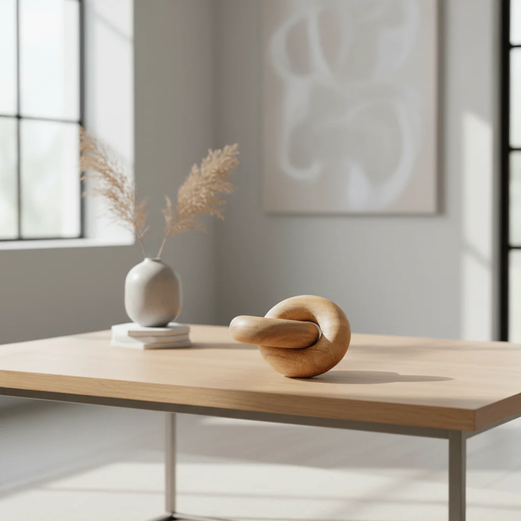 Cato Natural Wood Small Knot Decor - Image 4