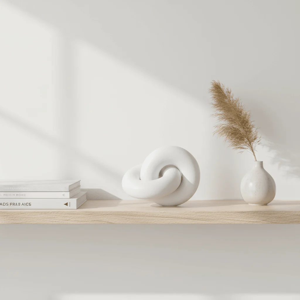 Cato White Wood Knot Decor - Image 3