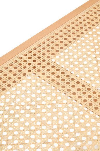 Cebu Natural Cane and Beech Wood Bench - Image 9