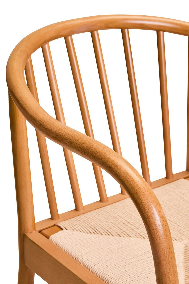 Cebu Natural Rope and Beech Wood Chair - Image 11