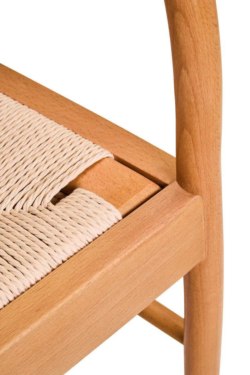 Cebu Natural Rope and Beech Wood Chair - Image 12