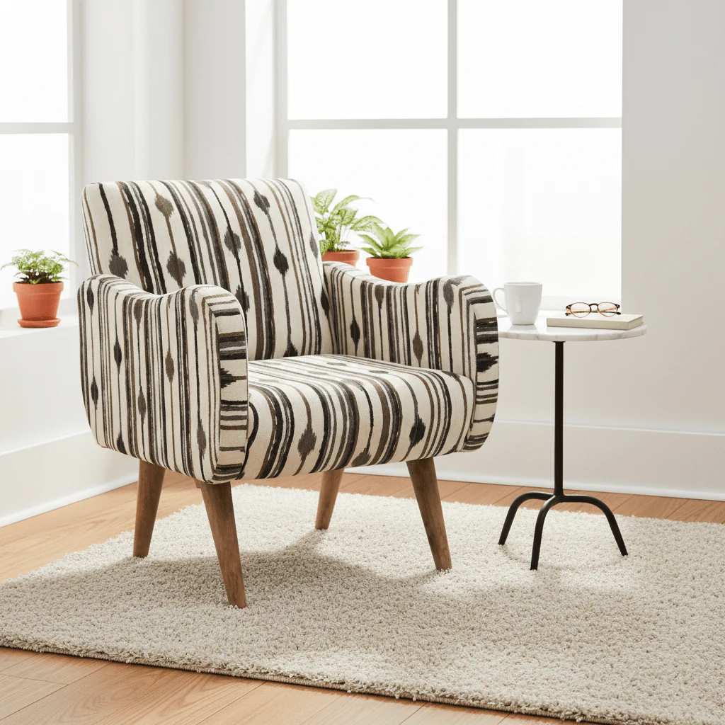 Cefena Armchair With Straight Arms - Image 4