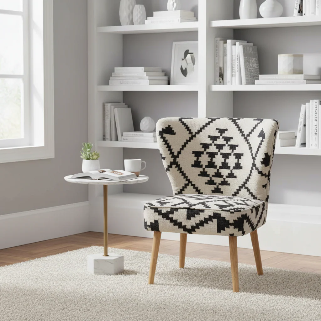 Cefena Berber Style Mango Wood Chair - Image 4