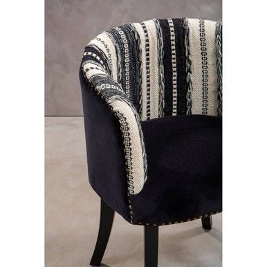 Cefena Black and White Chair - Image 9