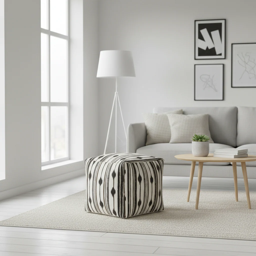 Cefena Square Pouffe - Image 3