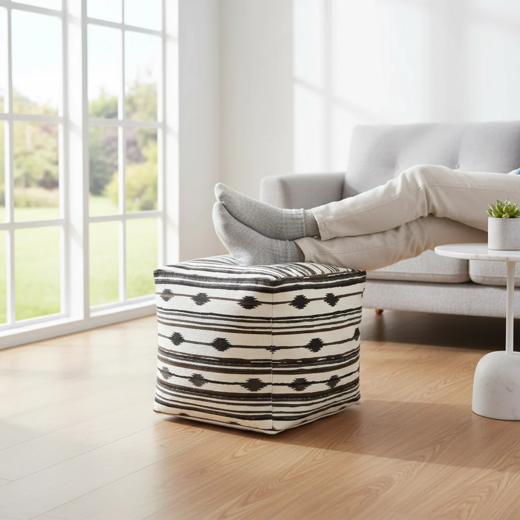 Cefena Square Pouffe - Image 4