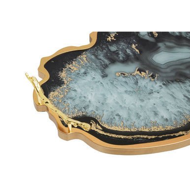 Celina Black And Gold Agate Tray - Image 13