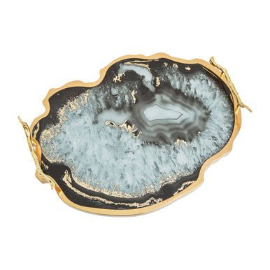 Celina Black And Gold Agate Tray - Image 6