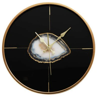 Celina Black And Gold Round Wall Clock - Image 14