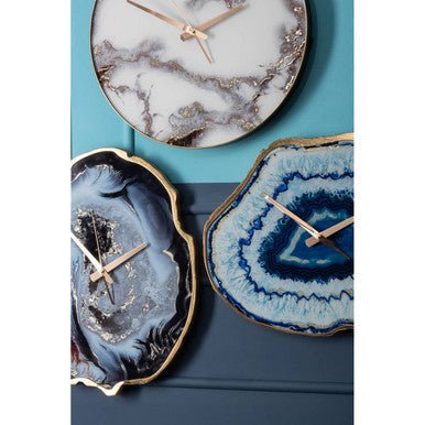 Celina Multicolour Agate Effect Wall Clock - Image 7