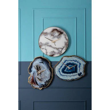 Celina Multicolour Agate Effect Wall Clock - Image 8