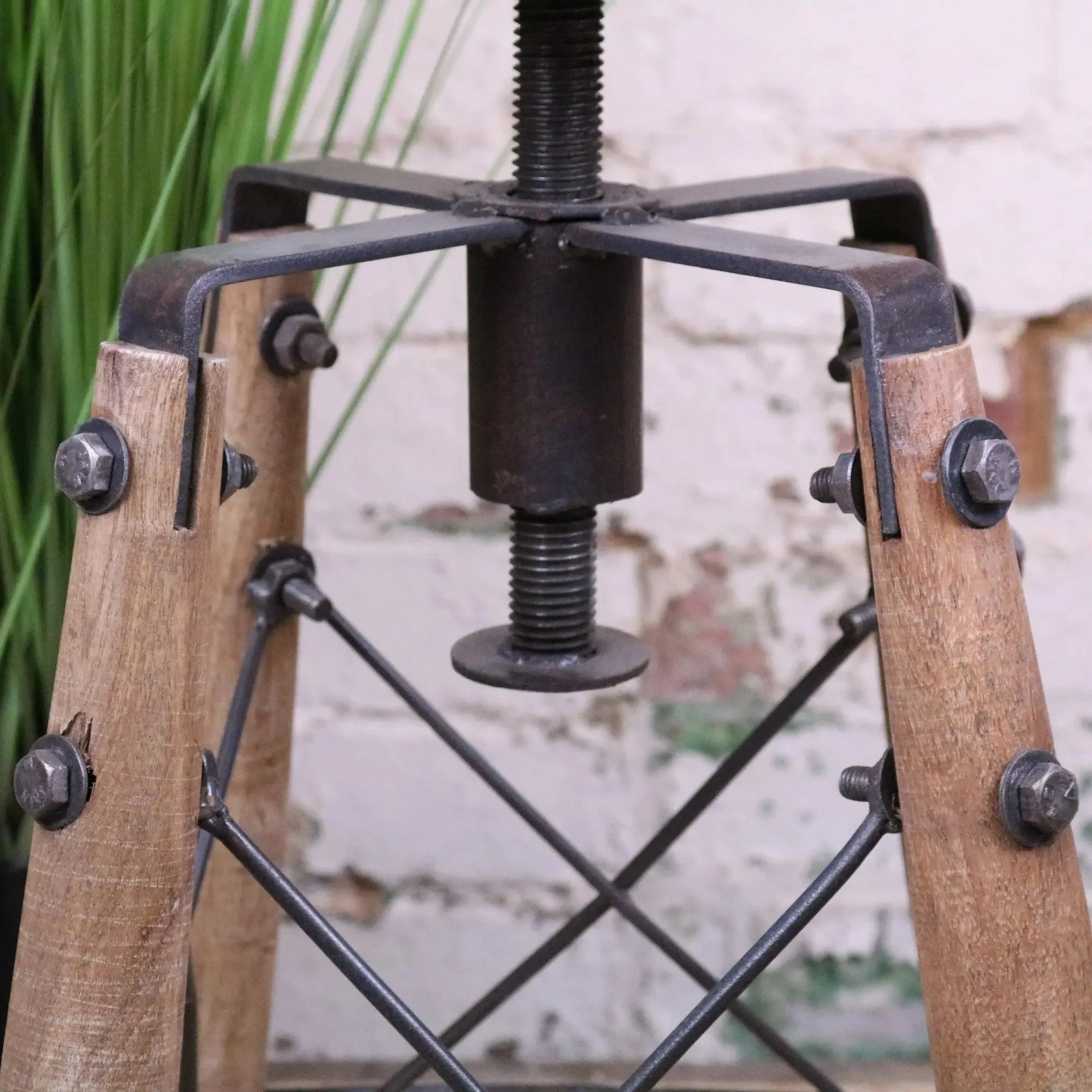 Chayana Adjustable Industrial Stool - Image 3