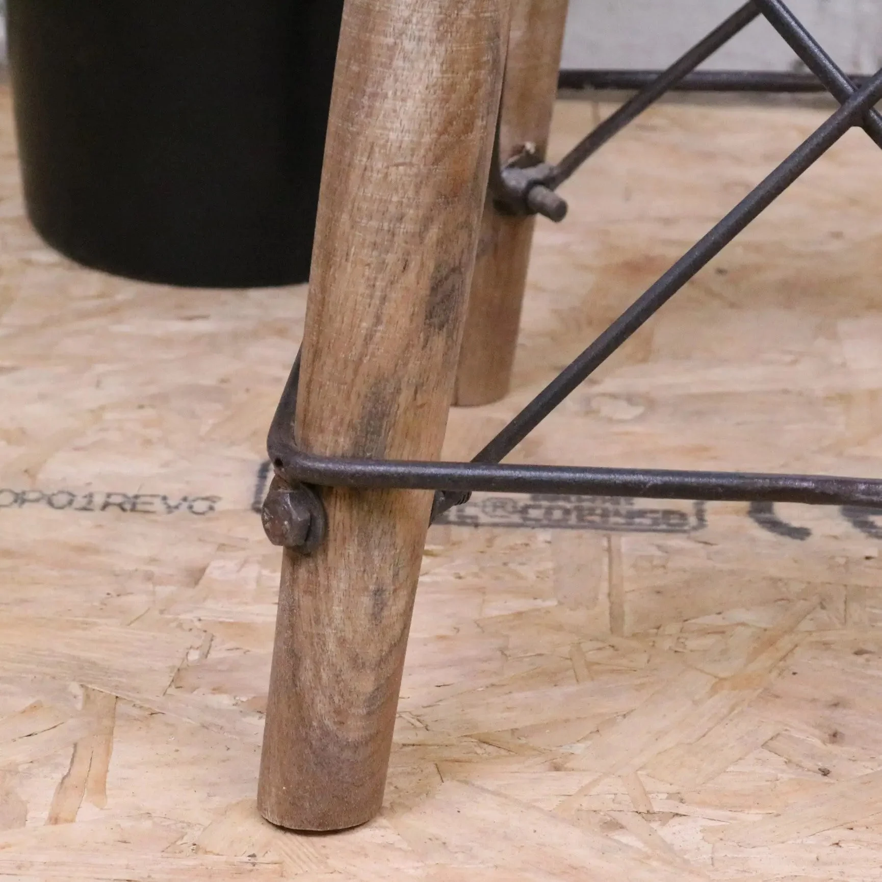 Chayana Adjustable Industrial Stool - Image 6
