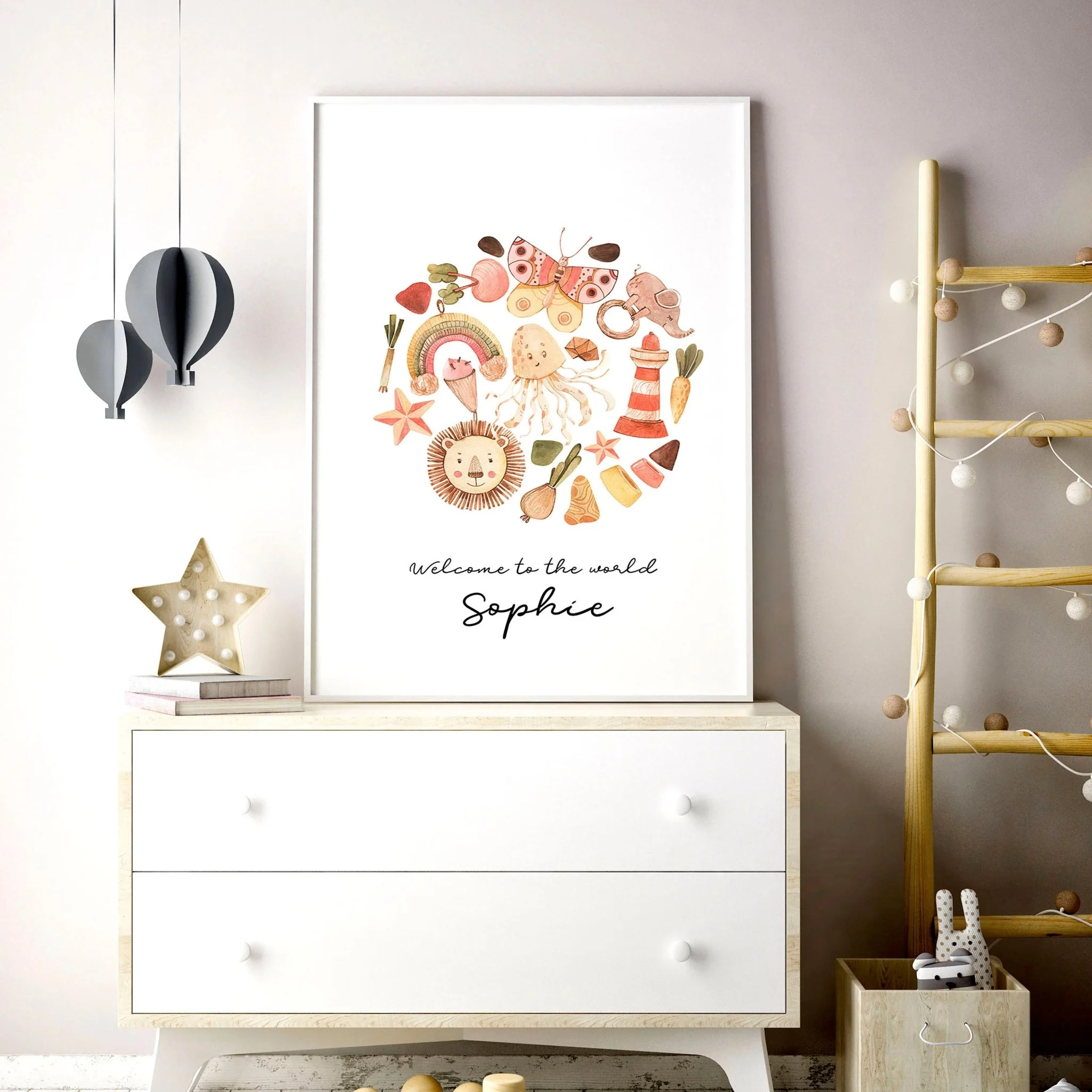 Childrens bedroom decor wall art print - Image 2