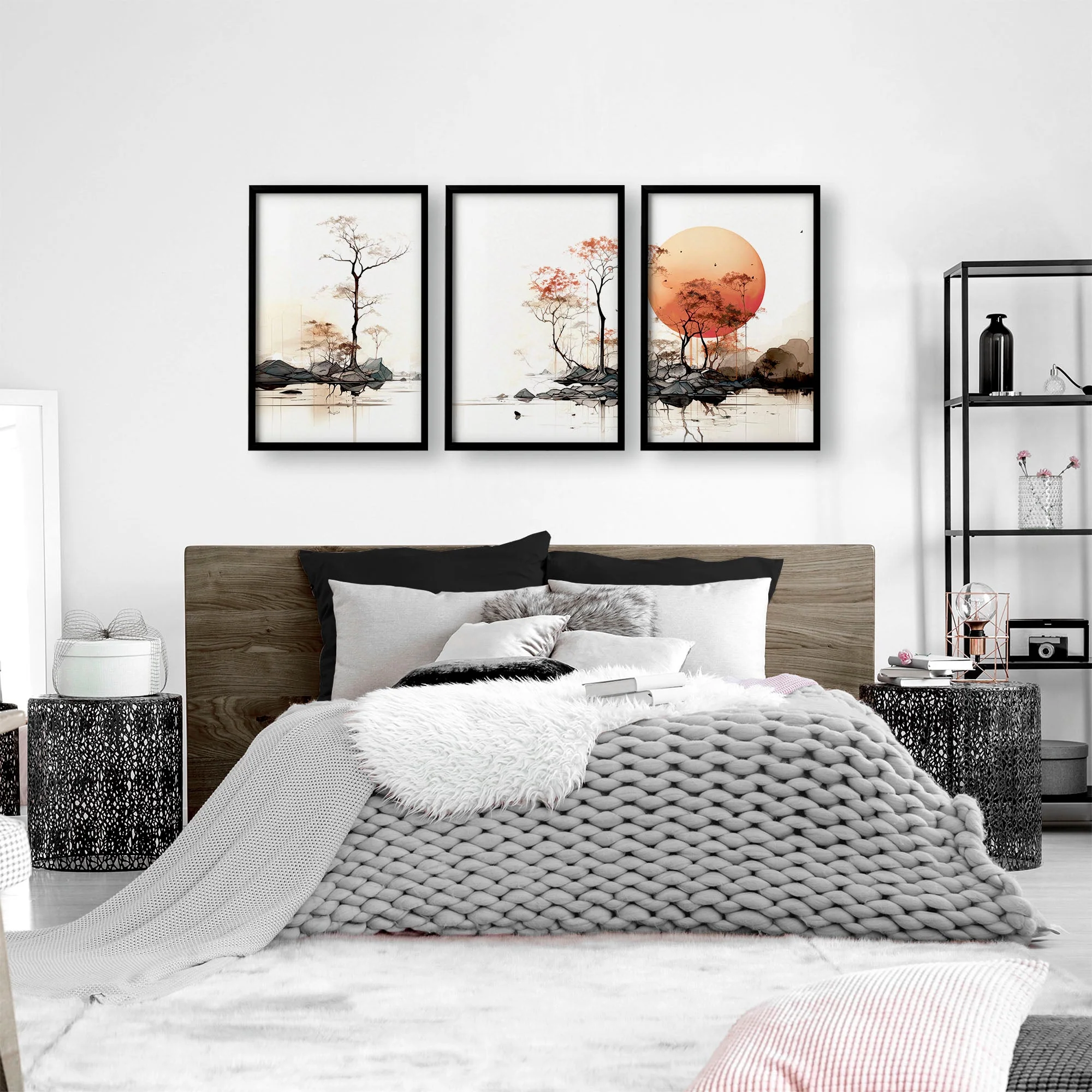Chinese Wall Art | Set of 3 Asian Inspired Wall art Prints - Image 3