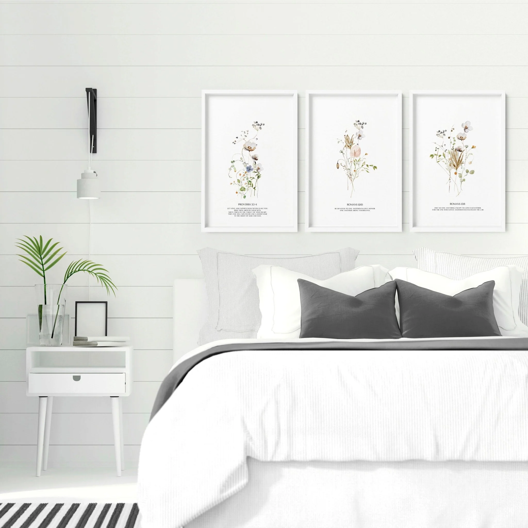 Christian art for bedroom | set of 3 wall art prints - Image 3
